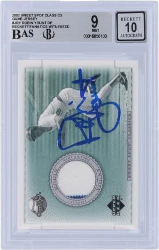 Framed Robin Yount Brewers Signed 2002 Upper Deck Sweet Spot #J-RY BAS 9/10 Card - Image 3 of 4