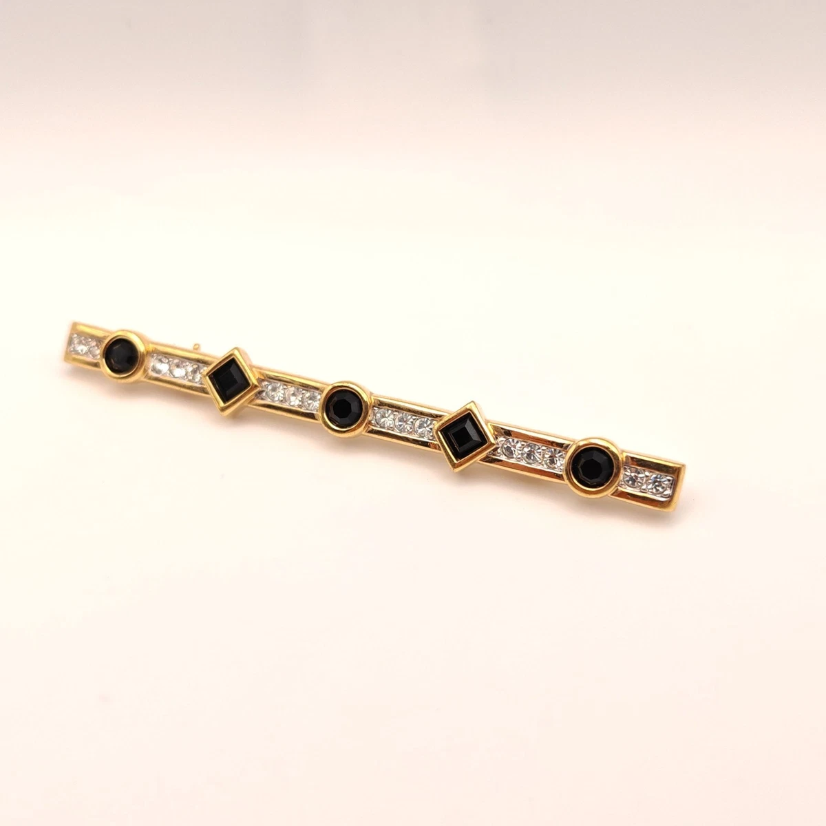 ⭐ Swarovski Brosche Anstecknadel Stecker Pin Anhänger Perle Stein Gold 057 ⭐