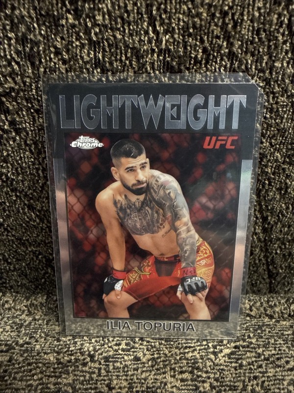 2026 Topps Chrome UFC Ilia Topuria 1986 Retro Lightweight Throwback Insert 86-5