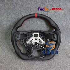 Full Leather Steering Wheel Wred Stripe For Ford Raptor Xl Xlt Wheated 15-20 Full Leather Steering Wheel Wred Stripe For Ford Raptor Xl Xlt Wheated 15-20