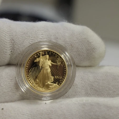 2005 W US Proof Gold Eagle 1/4 oz $10 Gem!!