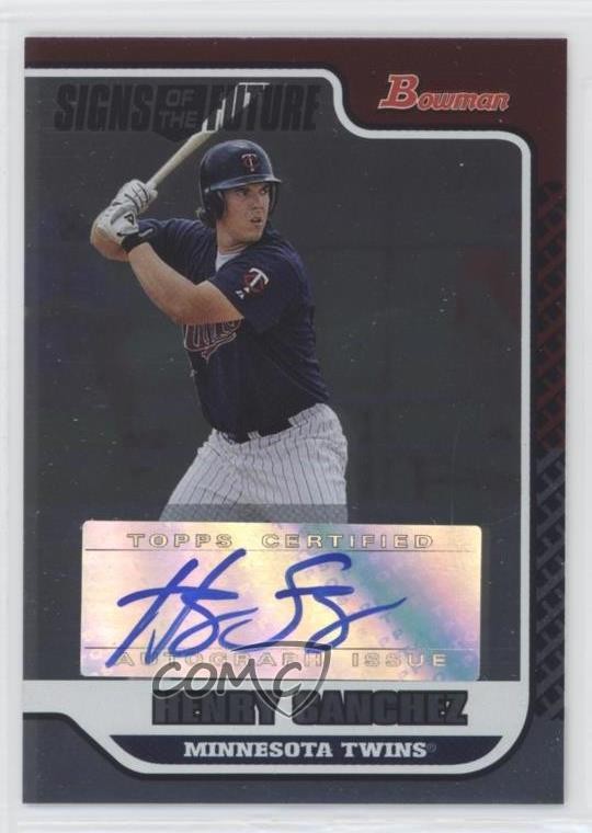 2006 Bowman Draft Signs of the Future Henry Sanchez #SOF-HS Auto e6p