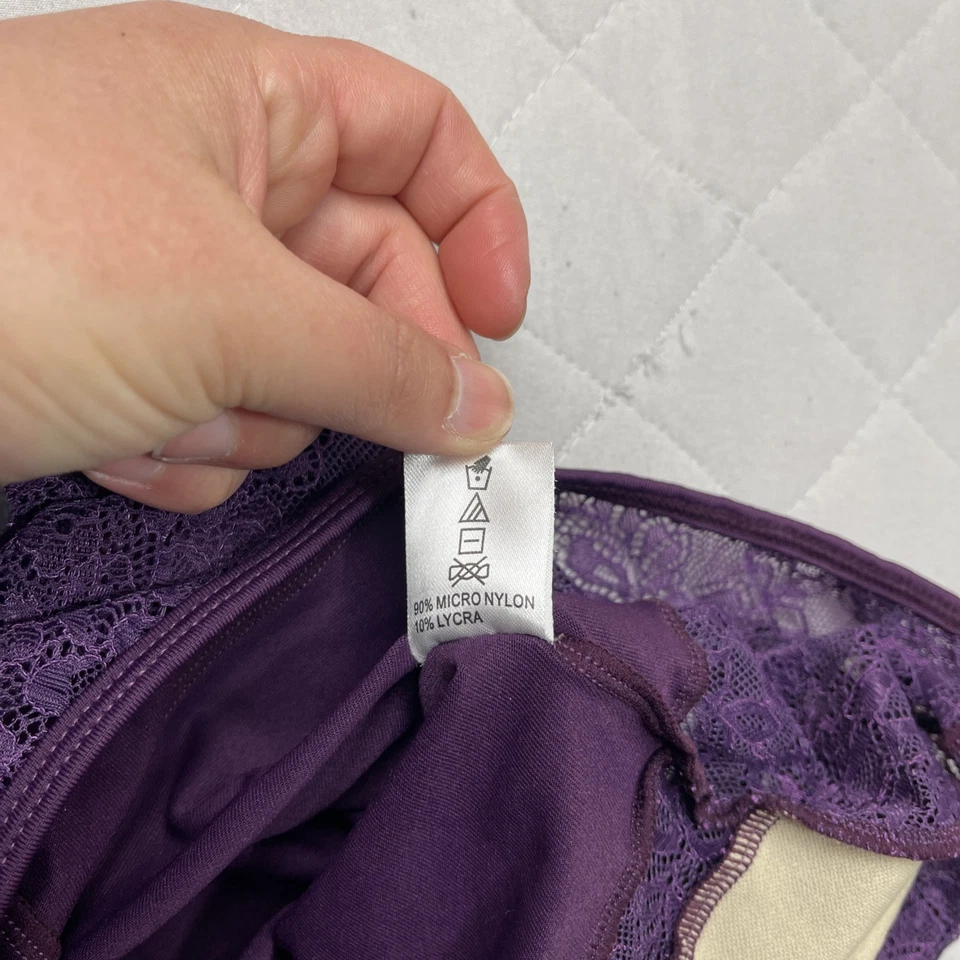 Leotardo Natalie Couture Niñas Pequeño Púrpura Encaje Manga Larga Baile Ballet Foto 4 de 4