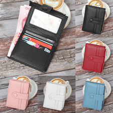 Women Small Leather Wallet RFID Blocking Credit Card Holder Mini Bifold Purse