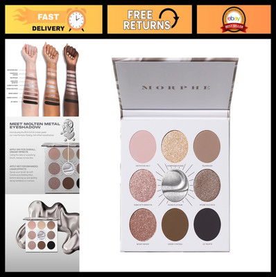 Foil-Effect Smokey Eyeshadow Palette - Matte, Shimmer & Foil Finishes - Rose, Br