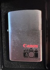 Vintage F1 Canon Camera Zippo Lighter Advertising Collectible