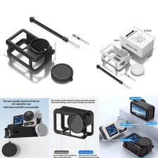 For DJI OSMO Action 5 Pro Silicone Cover Lens Cap w/ Lanyard Sports Camera Parts
