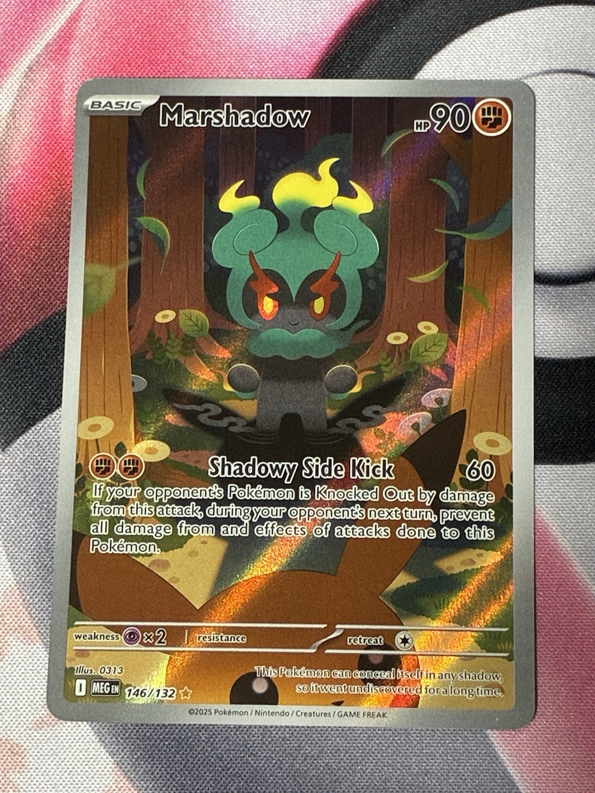 Marshadow 146/132 Me01: Mega Evolution Illustration Rare Card English Edition