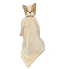 New Baby Ivory Dog Lovey Newborn Puppy Plush Tan Infant Security Blanket Toy 15  