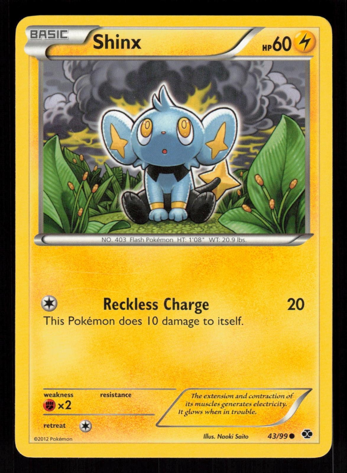 Shinx 43/99 Next Destinies Common NM/M Pokemon Saito