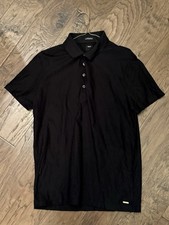 Hugo Boss Tailored Men's Black Polo Shirt Size M Regular Fit