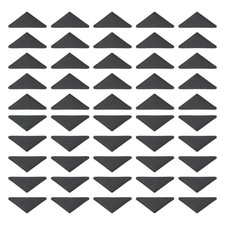 35 x 35 x 3mm Corner Protectors, 50pcs Shape Triple-cornered Covers Black