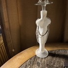 Beautiful ART STUDIO Glass LADY WOMAN Crystal DECANTER & STOPPER — photo 2