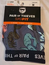 Pair of Thieves Super Fit  Boxer Briefs Men's Mermaid Underwear Sz Med 31-33"