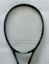 WILSON BLADE TENNIS RACKET V5 98 16x19 GRIP 4 1/4 GREEN BLACK USED