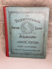 Album francobolli Scott International Junior 1921 con francobolli collezione vintage