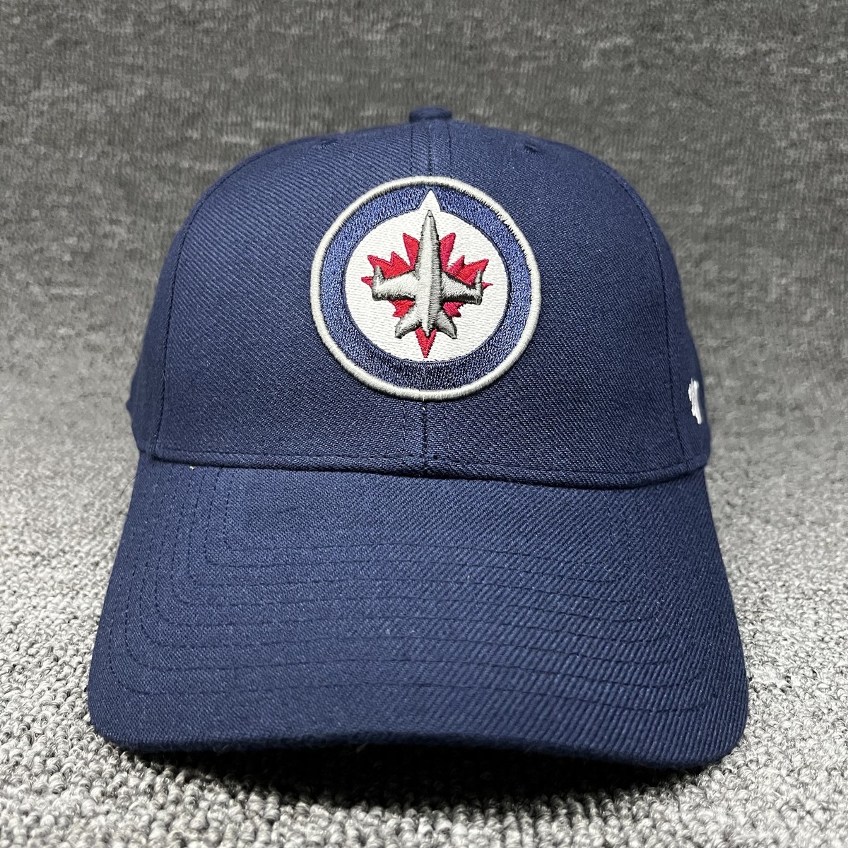 Winnipeg Jets '47 Brand Clean Up Adjustable Navy Baseball Cap Hat