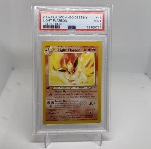2002 POKEMON NEO DESTINY 1ST EDITION #46 LIGHT FLAREON PSA 9