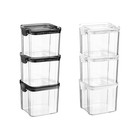 Food Storage Container BPA-Free Plastic Kitchen Organiser Airtight Clip 700ml