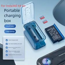 Dual Battery Charging Box Fast Charging Hub with LCD Display For Insta360 X4 Air