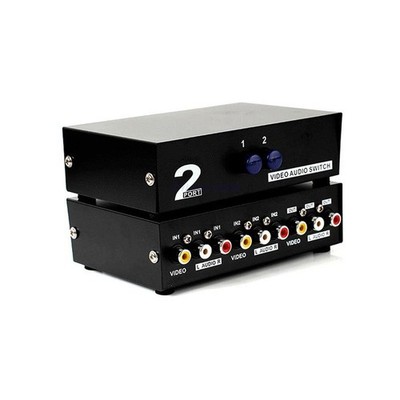 2 Way Audio Video (3RCA) Input Switch