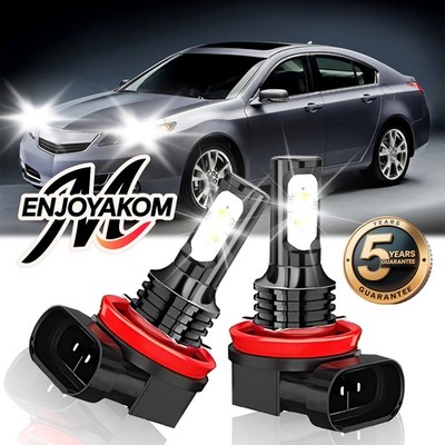 For Acura TL 2007-2014 6000K LED Fog Light Bulb Conversion Kit High Power 2Pcs