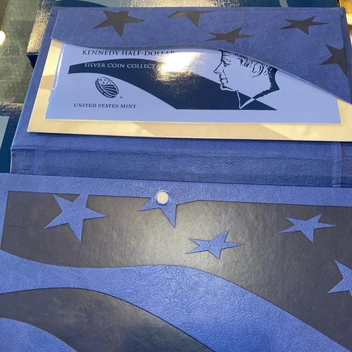 2014 50th Anniversary Kennedy Half-Dollar Silver 4 Coin Set Box+COA (NO COINS!)