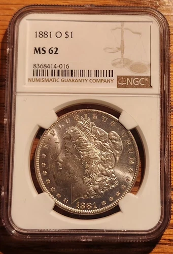 1881 O Morgan Silver Dollar NGC MS-62 SEMI PL #3