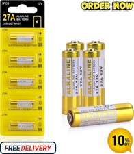 12V 27A A27 Alkaline Battery, V27A LR27A MN27 L828 12V Battery 5-Pack 