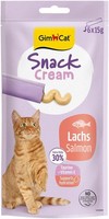 Gimcat Snack Cream Lachs Katzencreme 6Er Pack 6X15G Getreidefrei Taurin