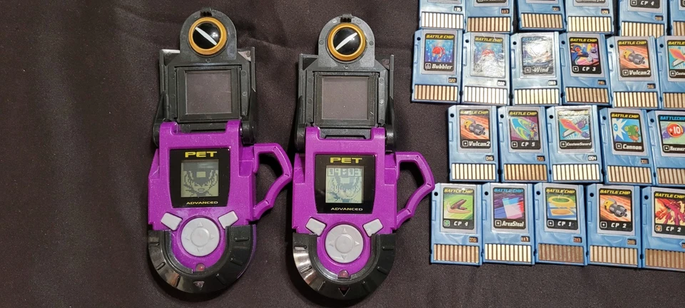 Lote de 2 fichas de batalla Megaman NT Warrior Advanced Bass versión PET 30 Foto 3 de 4