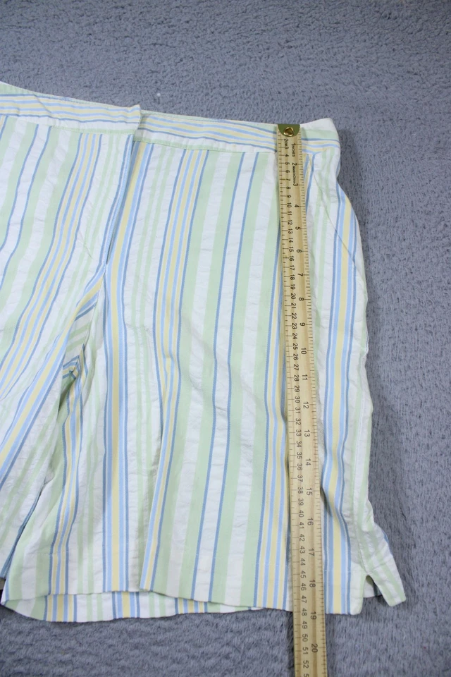Pantalones Cortos LizGolf Liz Claiborne Para Mujer 14 Bermudas Bolsillos Rayas Golf Informales Summa Foto 4 de 4