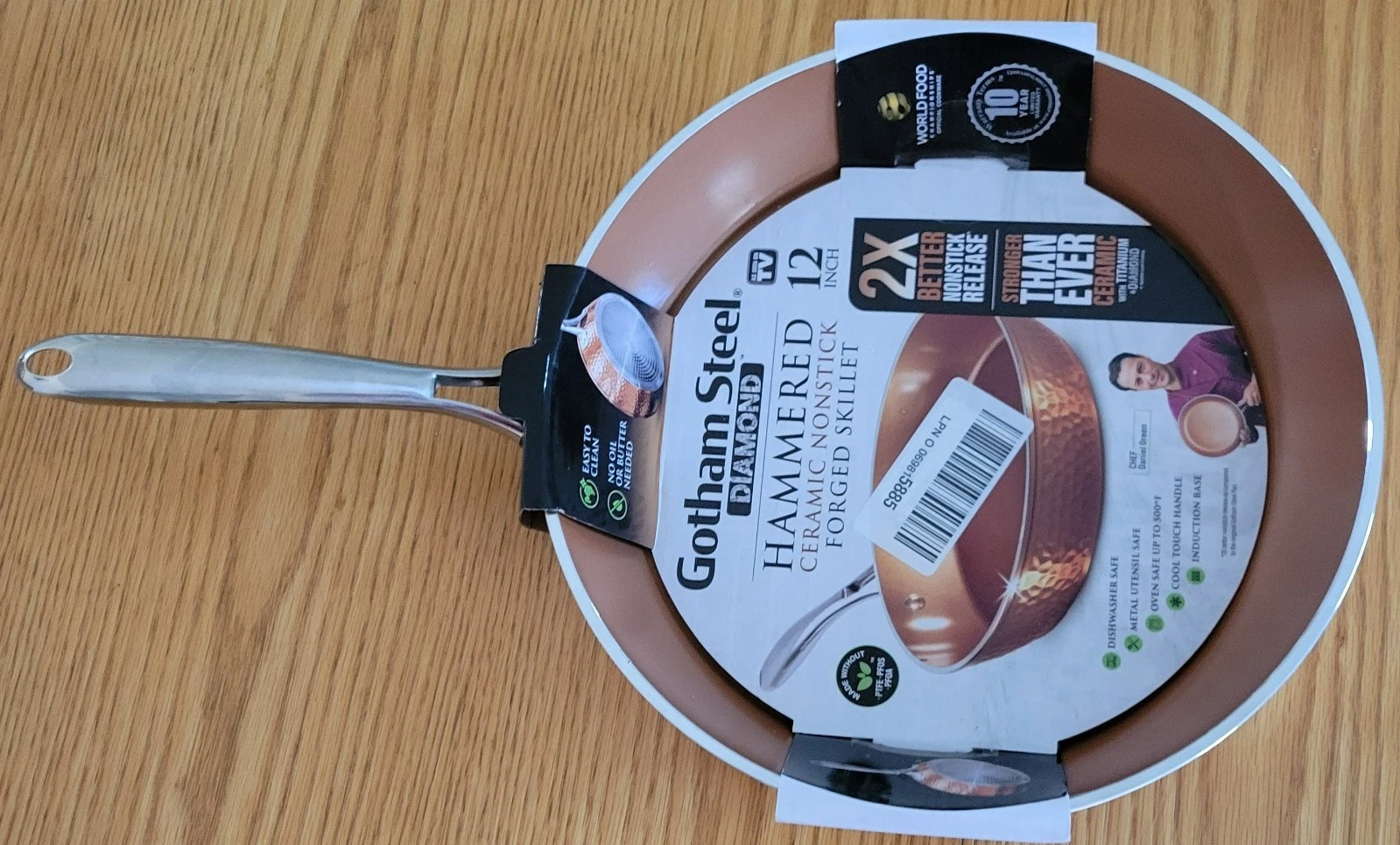 Gotham Steel Hammered 12" Ultra Nonstick Coating Fry Pan