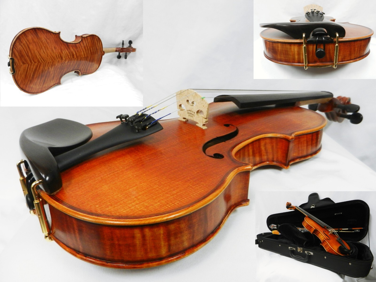 New Advanced Violin 4/4 Size Outfit /Dominant Strings & Despiau Bridge