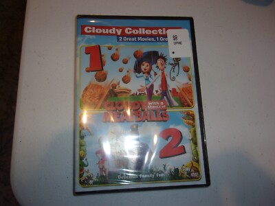 Cloudy with a Chance of Meatballs/Cloudy with a Chance of Meatballs 2 (DVD, 2015