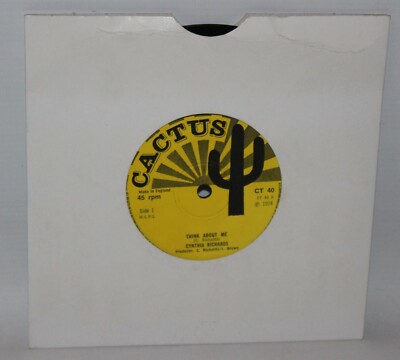 Cynthia Richards - Think About Me - 1974 Vinyl 7'' Single - Cactus CT 40