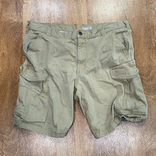 Carhartt Relaxed Fit Cargo Shorts Men's 40 Tan Brown Cotton Spandex