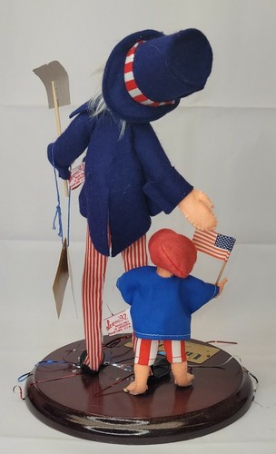 Annalee Dolls Rare 1992 Uncle Sam Doll Fourteen Inch Mint Tags Globe #88 - Picture 7 of 12