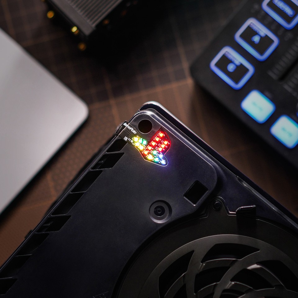 7 Colors 40 Effects RGB Logo LED Kit for PS5 Slim/Pro Disc & Digital ...