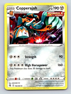 Copperajah HP 190 High Horsepower Attack Rarity Colorless Pokmon | eBay Copperajah HP 190 High Horsepower Attack Rarity Colorless Pokmon | eBay