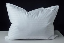Goose Feather Blend with Polyester Bed Pillows 100 Cotton Medium Soft Soft S...
