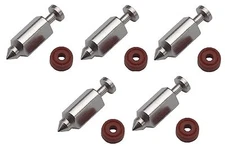5 NEEDLE & SEAT FLOAT VALVE CARBURETOR KIT FITS BRIGGS & STRATTON 398188 83412 