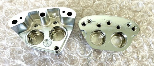 Harley front Calipers Left FAT BOY 2000-06 Chrome OEM 44046-00 Dyna, SOFTAIL - Picture 10 of 12