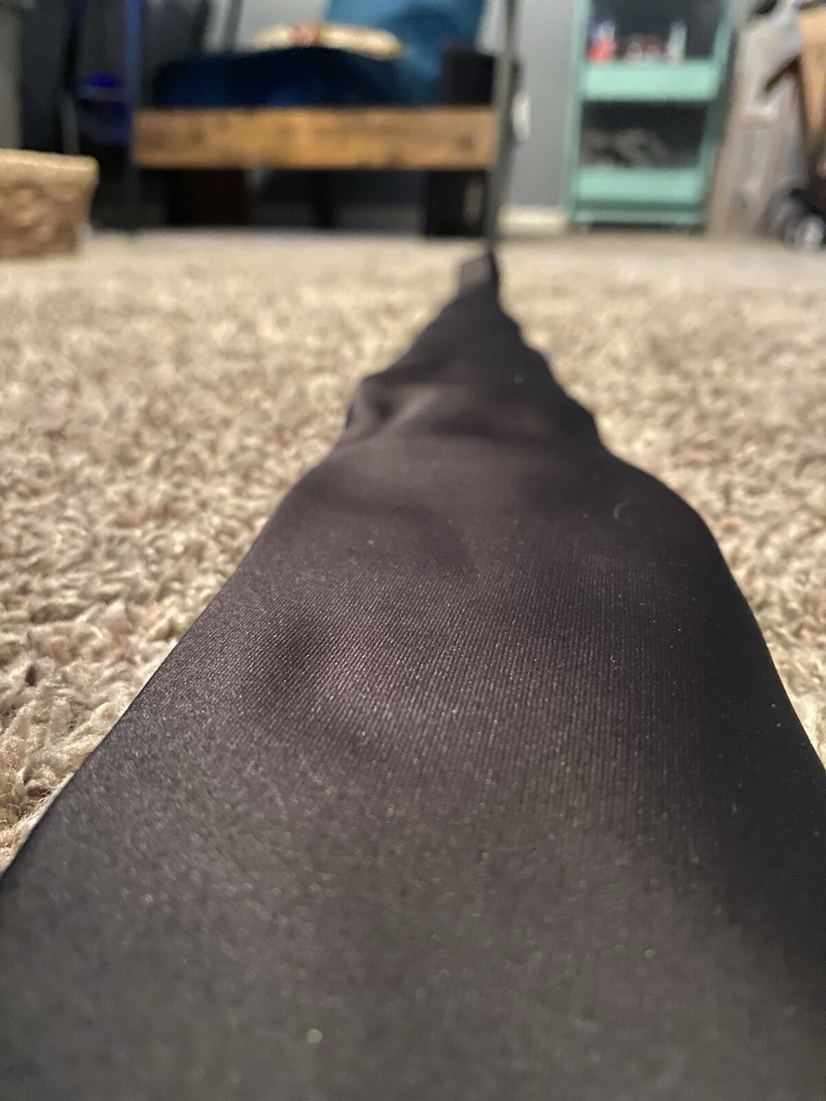 Madison Solid Black Necktie - image 2