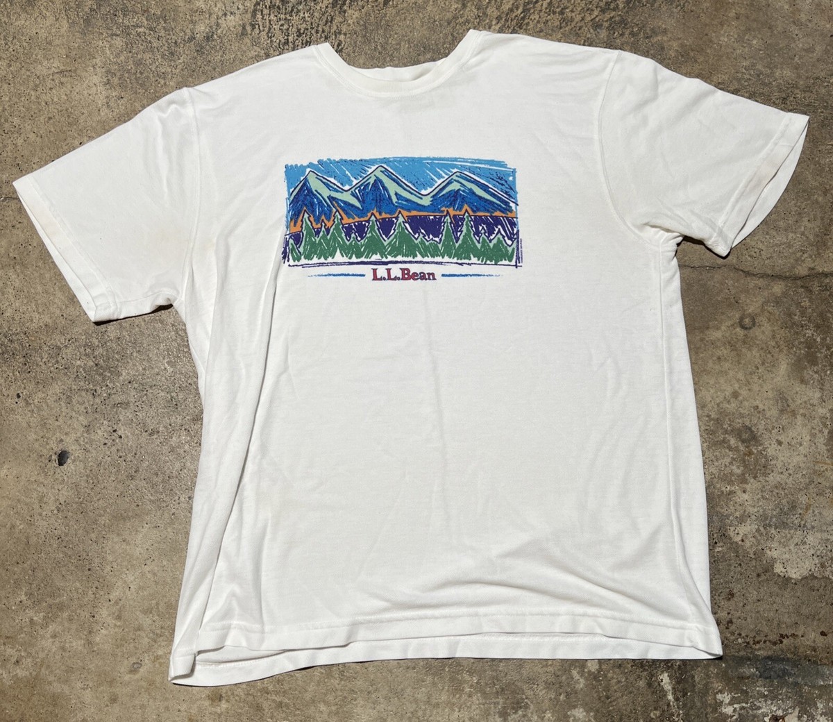 LLbean 80s 90s harborside graphics Tシャツ