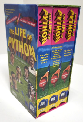 Monty Python: The Life of Python Boxed Set VHS Movies A&E BBC 2000 Three volumes