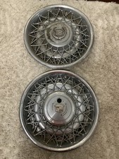 Vintage Lot Of 2 Cadillac Hub Caps