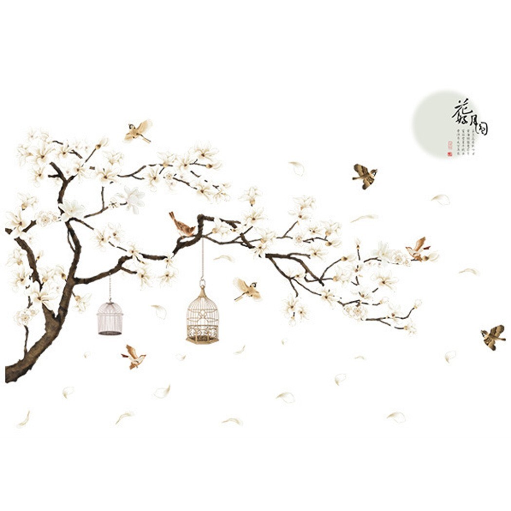DIY Wall Sticker for Bedroom Living Room Office Movable 3D Flower Tree