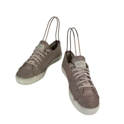Kate Spade Rose Gold Keds Perforated Leather Platform Sneakers Laces  Cushioned
