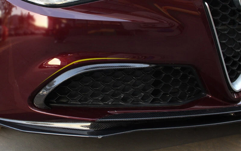 Отделка вентиляционных отверстий переднего бампера из углеродного волокна для Alfa Romeo Giulia 2017-2021 годов выпуска - Изображение 3 из 4